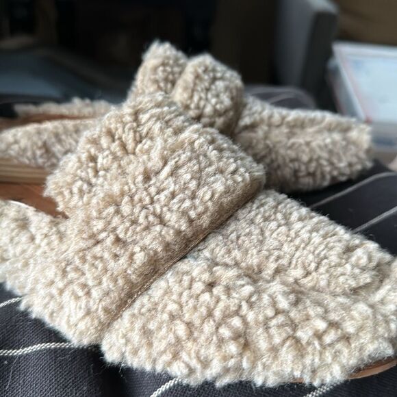 Free People At Ease Sherpa Mule Loafers 39 - Picture 8 of 8